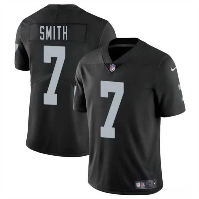 Men & Women & Youth Las Vegas Raiders #7 Geno Smith Black 2025 Vapor Stitched Jersey,We sell and wholesale Men & Women & Youth Las Vegas Raiders #7 Geno Smith Black 2025 Vapor Stitched Jersey on line form chian!